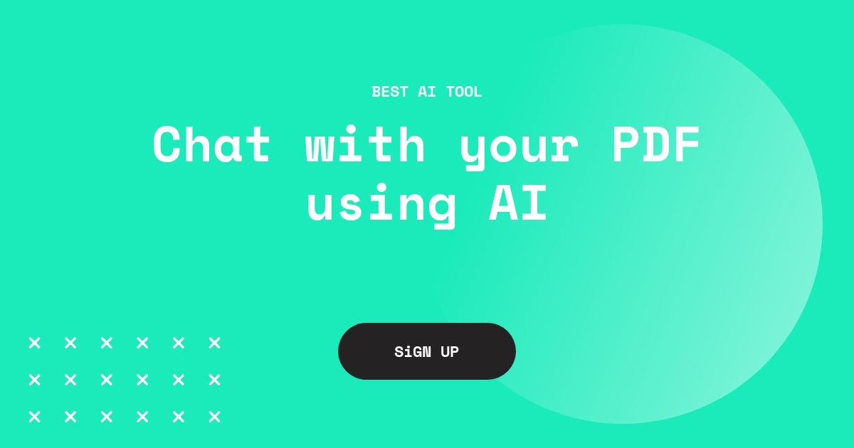 Chat With PDF AI Tool